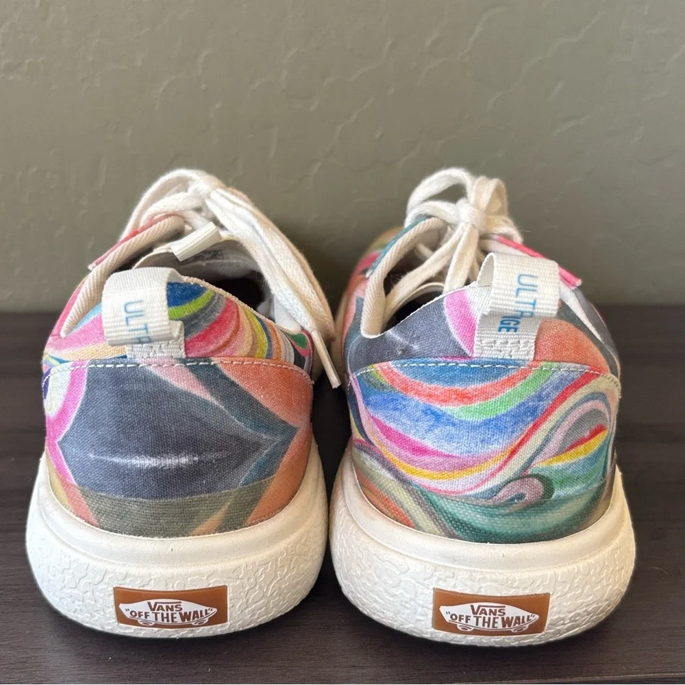 Vans UltraRange Exo SE x Chris Johanson Swirl Multi Lace Up Canvas‎ Sneaker 10.5